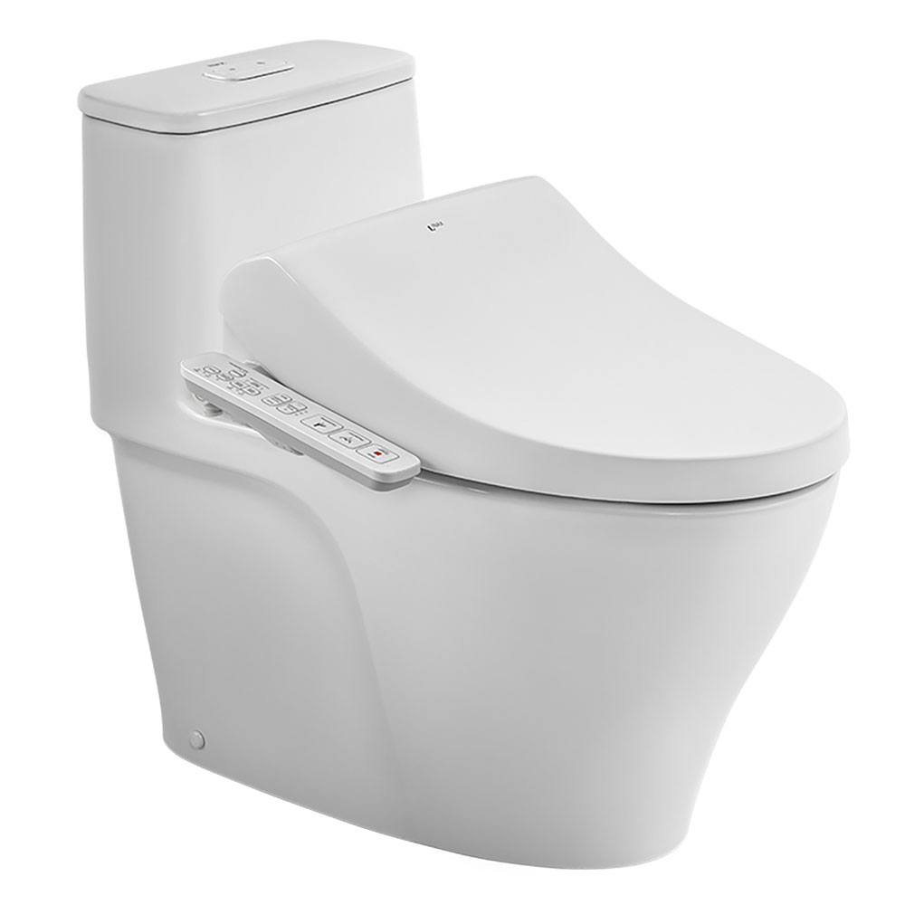 Bồn cầu 1 khối kết hợp nắp rửa điện tử AC-989+CW-H18VN
