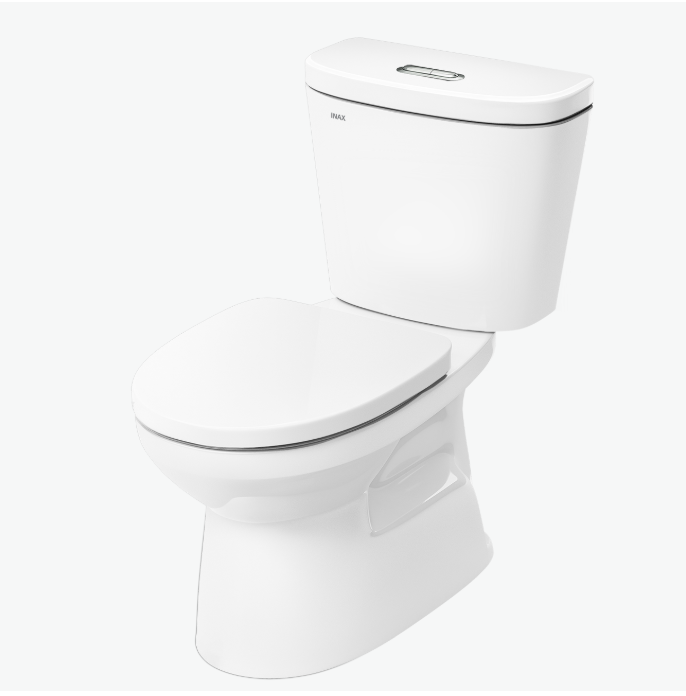 Bàn cầu hai khối Inax C-306VPT nắp thường thoát ngang 