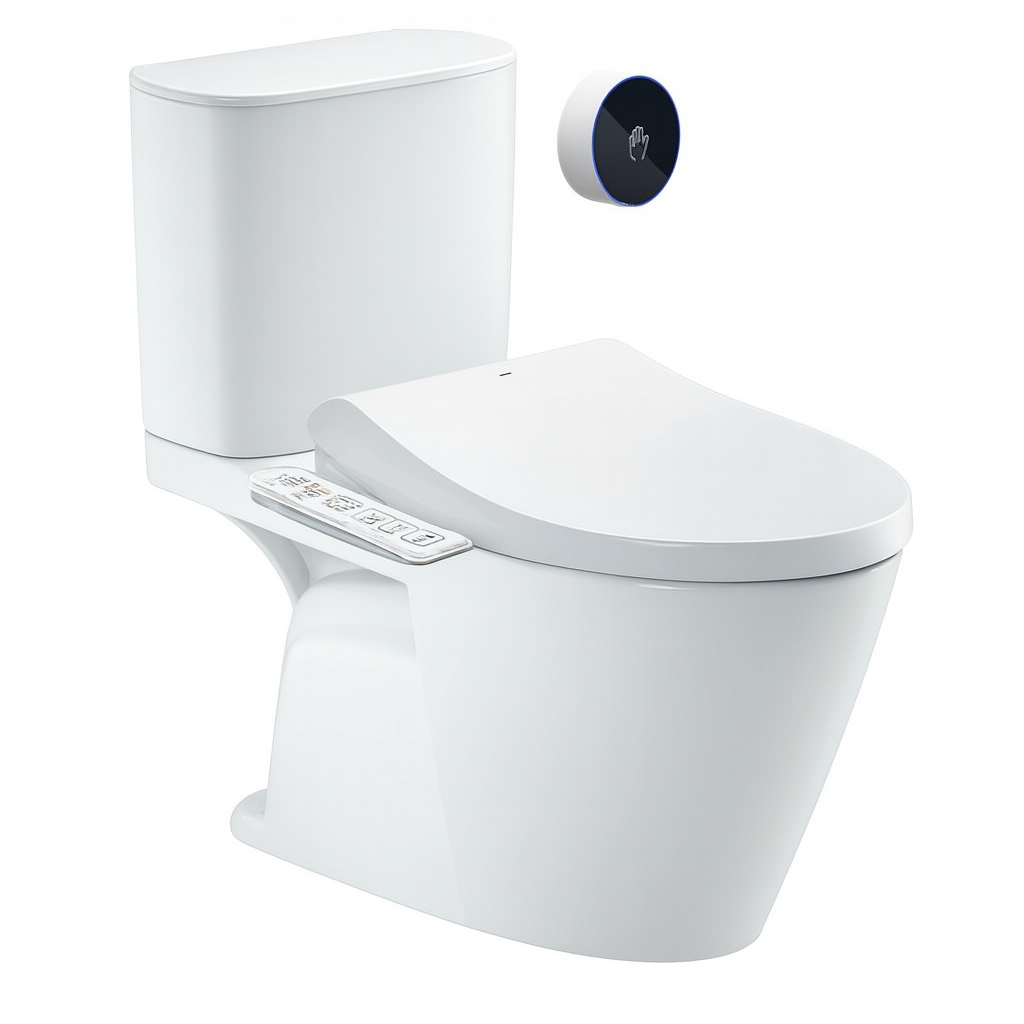 Bồn cầu 2 khối xả tự động nắp điện tử Inax ACT-602+CW-H18VN
