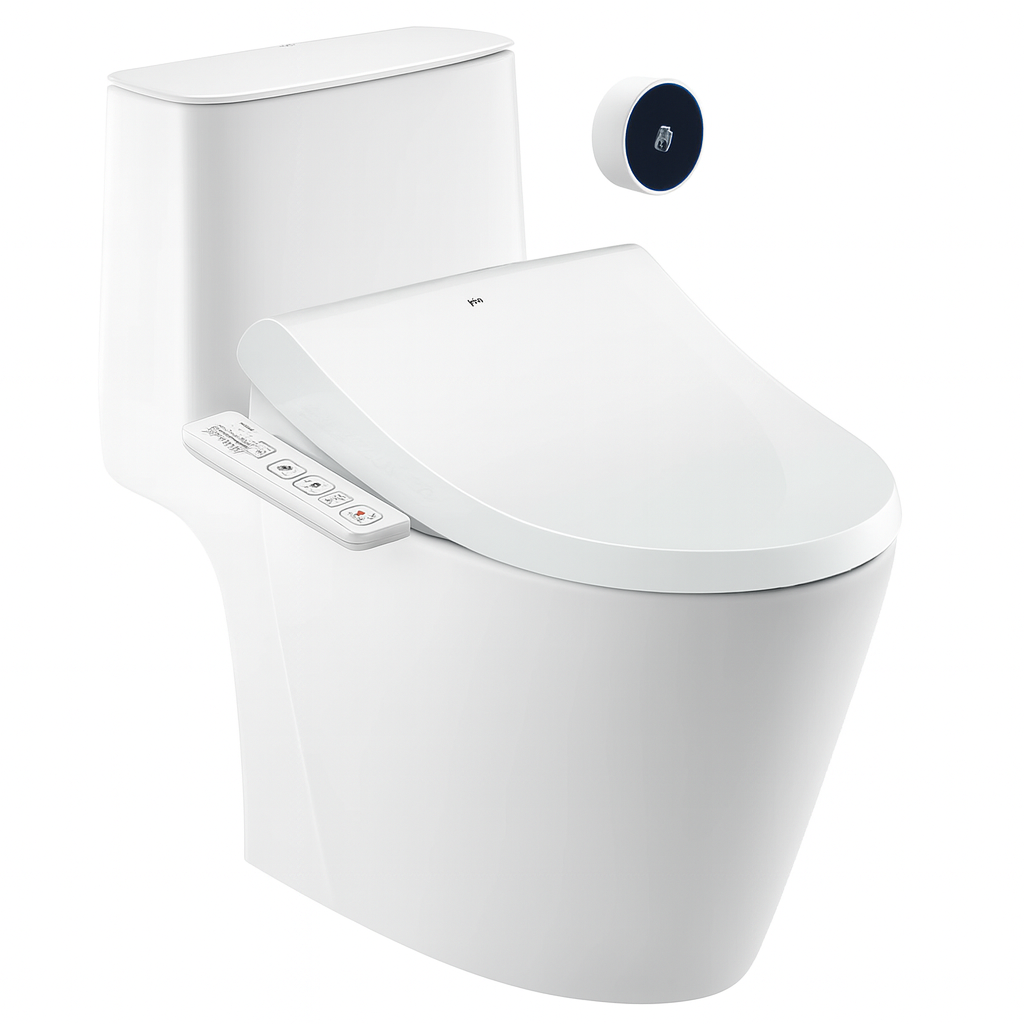 Bồn cầu 1 khối tự động xả nắp điện tử Inax ACT-902+CW-H17VN