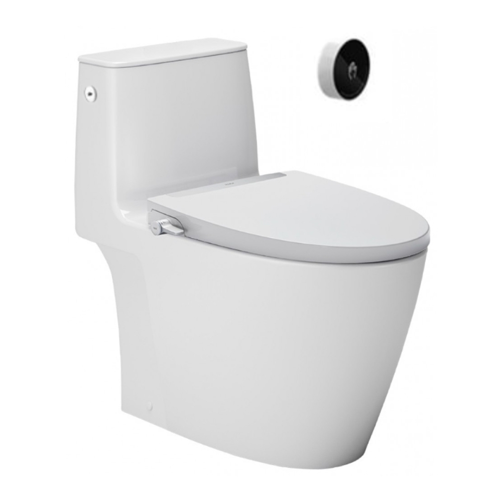 Bồn cầu 1 khối xả tự động nắp điện tử Inax ACT-902+CW-H20VN
