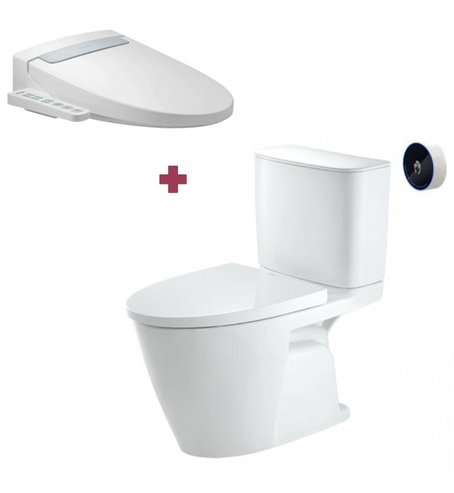 Bồn cầu 2 khối xả tự động nắp điện tử Inax ACT-602+CW-H20VN