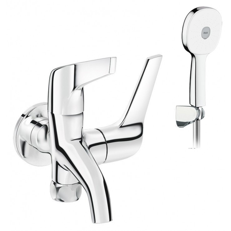 Vòi sen lạnh Inax BFV-17-8C tay sen tăng áp mạ Crom